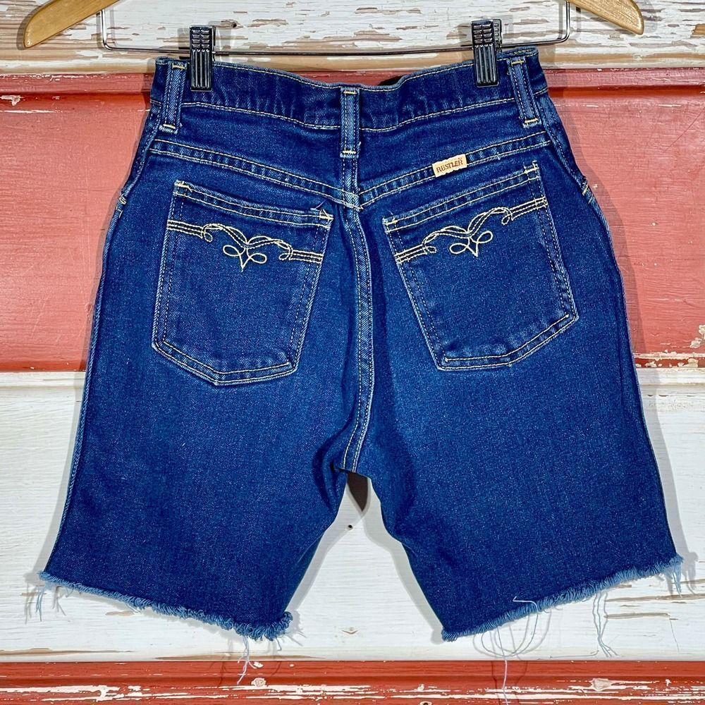 24w RARE 70s USA Vintage Rustler by Wrangler Women's Cutoffs